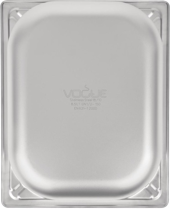  Vogue Bac inox 18/10 GN 1/2 150mm 