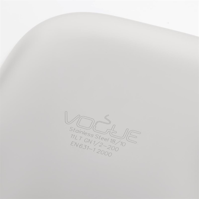  Vogue Bac inox 18/10 GN 1/2 200mm 