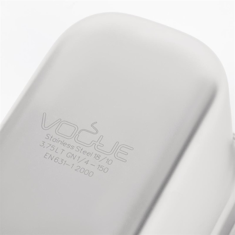  Vogue Bac inox 18/10 GN 1/4 150mm 