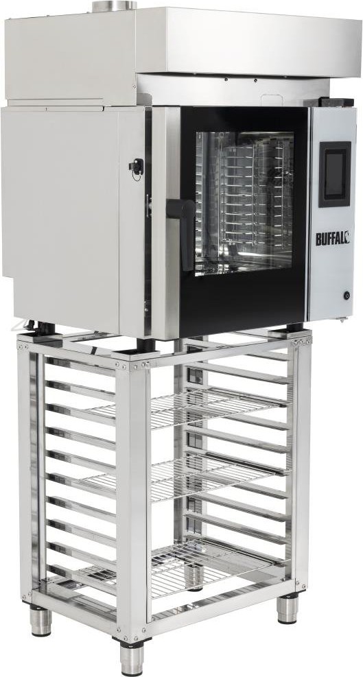  Buffalo Hotte d'extraction pour four combin&eacute; compact &agrave; &eacute;cran tactile 6 x GN 1/1 CK110 