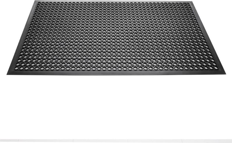 Jantex Tapis en caoutchouc anti-fatigue noir 