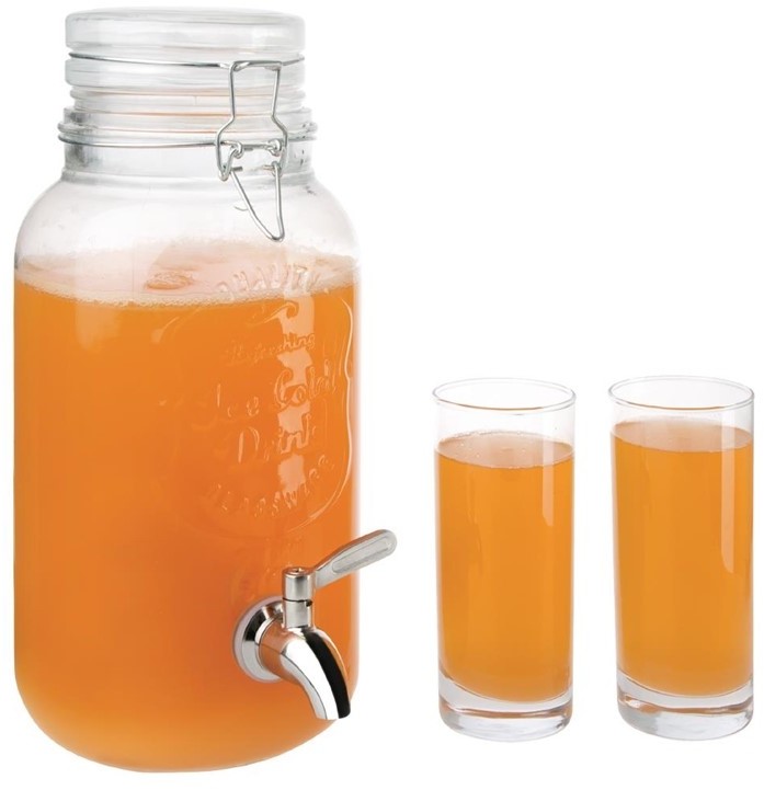  Olympia Distributeur de boissons r&eacute;tro &agrave; fermeture m&eacute;tallique Olympia 