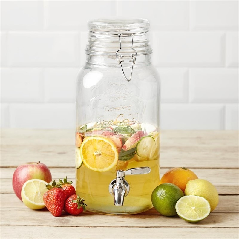  Olympia Distributeur de boissons r&eacute;tro &agrave; fermeture m&eacute;tallique Olympia 