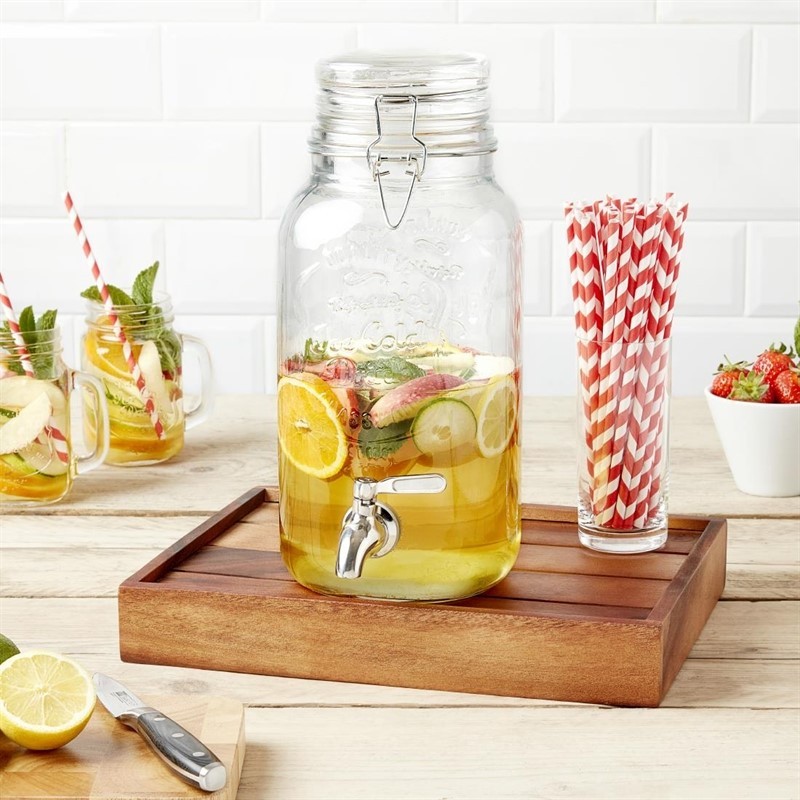  Olympia Distributeur de boissons r&eacute;tro &agrave; fermeture m&eacute;tallique Olympia 