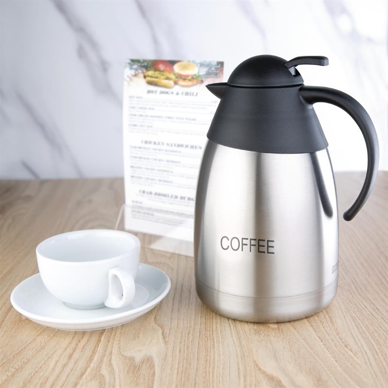  Olympia Pichet isotherme &agrave; caf&eacute; couvercle bomb&eacute; 1,5L 