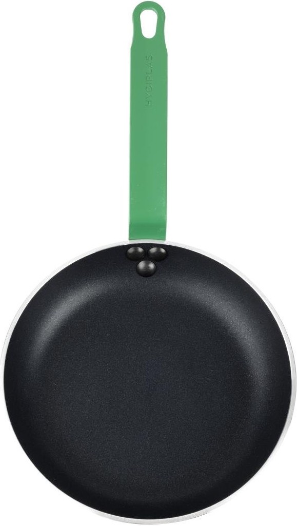  Hygiplas Po&ecirc;le en aluminium antiadh&eacute;sive Teflon Platinum Plus avec poign&eacute;e verte 24cm 