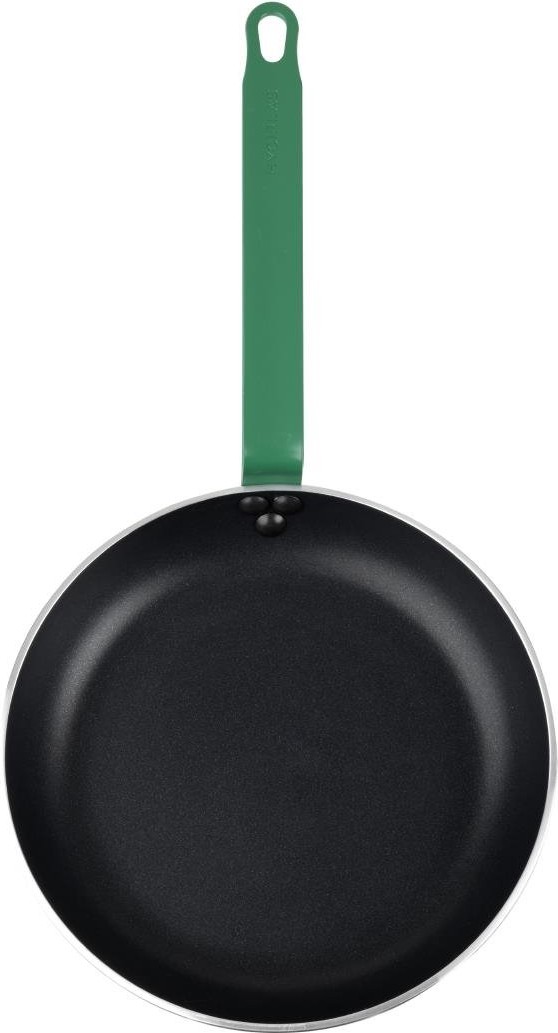  Hygiplas Po&ecirc;le en aluminium antiadh&eacute;sive Teflon Platinum Plus avec poign&eacute;e verte 28cm 