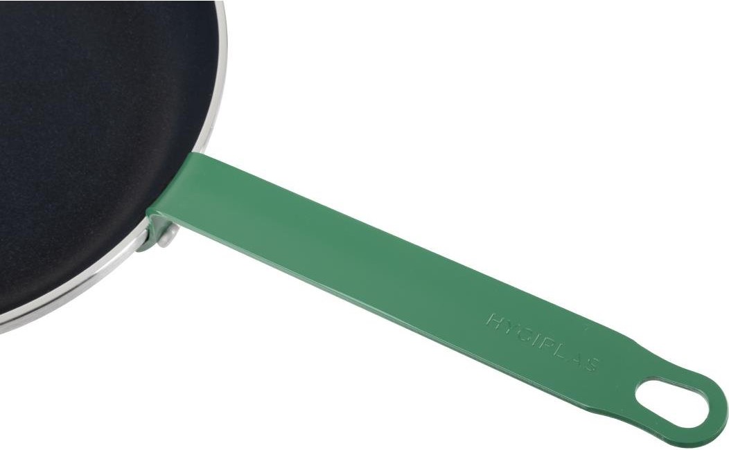  Hygiplas Po&ecirc;le en aluminium antiadh&eacute;sive Teflon Platinum Plus avec poign&eacute;e verte 28cm 