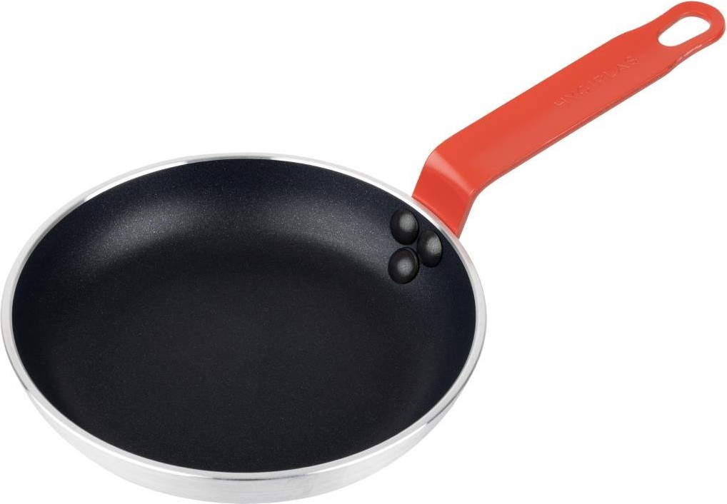  Hygiplas Po&ecirc;le en aluminium antiadh&eacute;sive Teflon Platinum Plus avec poign&eacute;e rouge 20cm 