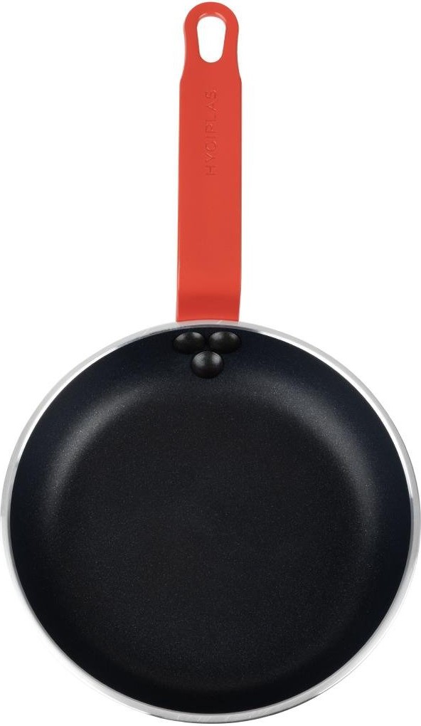  Hygiplas Po&ecirc;le en aluminium antiadh&eacute;sive Teflon Platinum Plus avec poign&eacute;e rouge 20cm 
