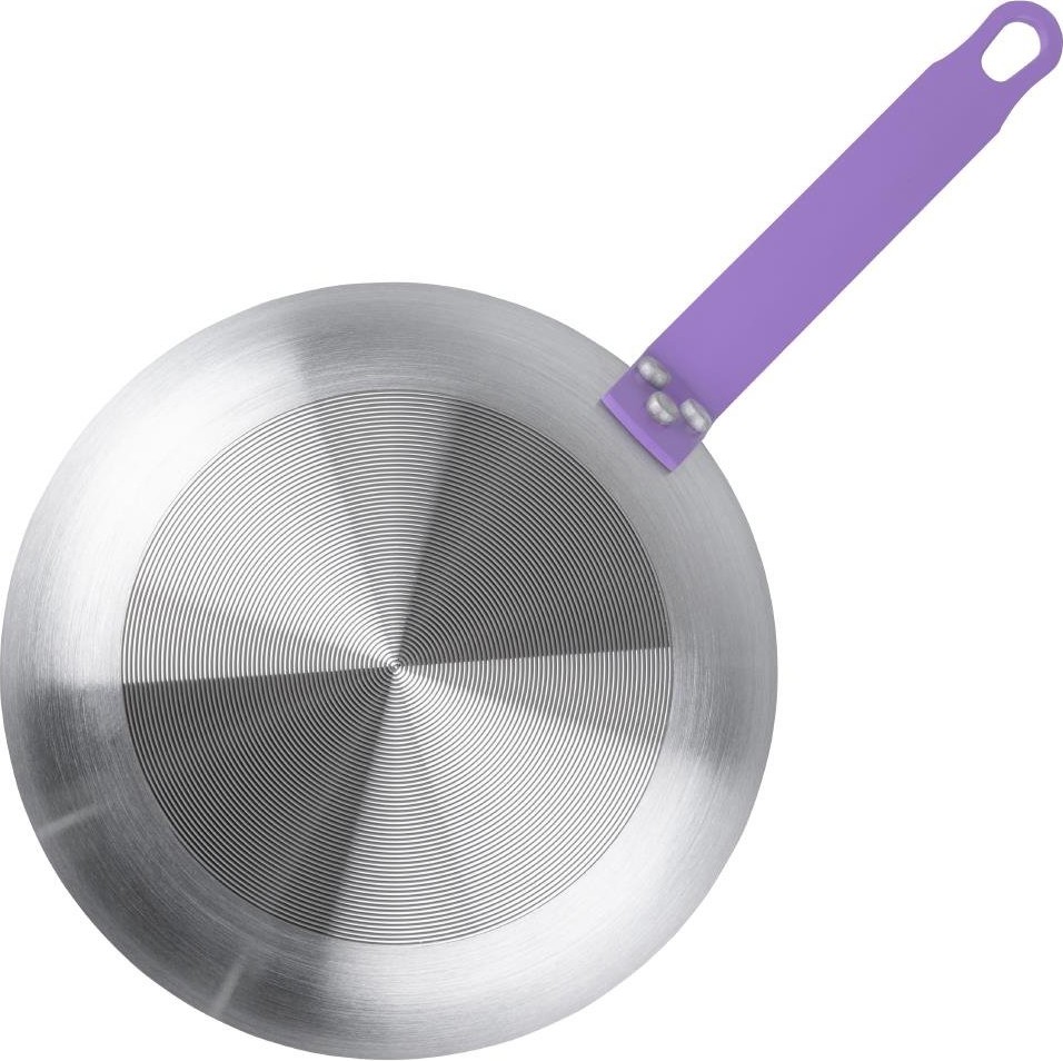  Hygiplas Po&ecirc;le en aluminium antiadh&eacute;sive Teflon Platinum Plus avec poign&eacute;e violette 24cm 