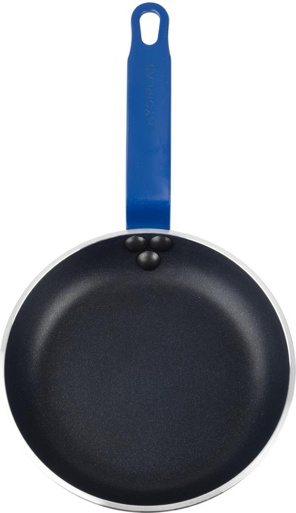  Hygiplas Po&ecirc;le aluminium antiadh&eacute;sive Teflon Platinum Plus avec manche bleu 200mm 