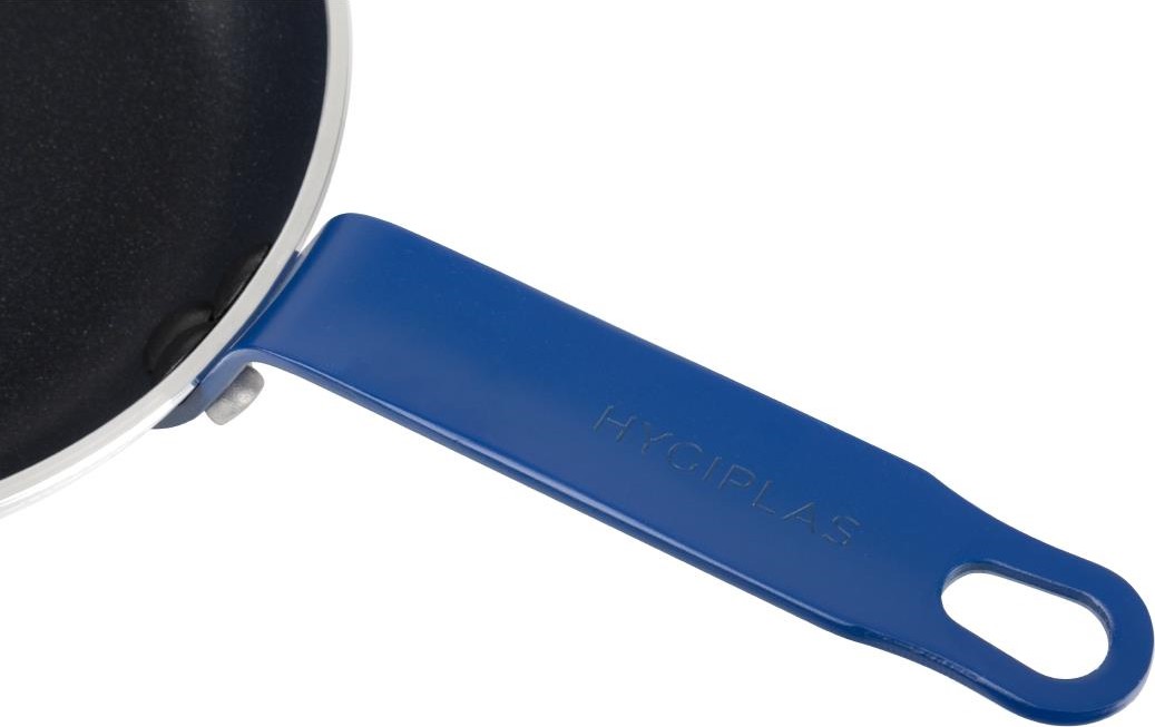  Hygiplas Po&ecirc;le aluminium antiadh&eacute;sive Teflon Platinum Plus avec manche bleu 200mm 