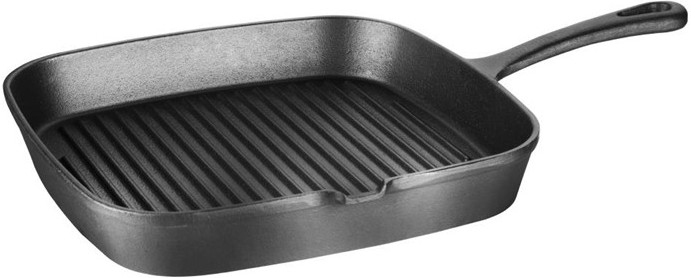  Vogue Po&ecirc;le grill en fonte rainur&eacute;e 