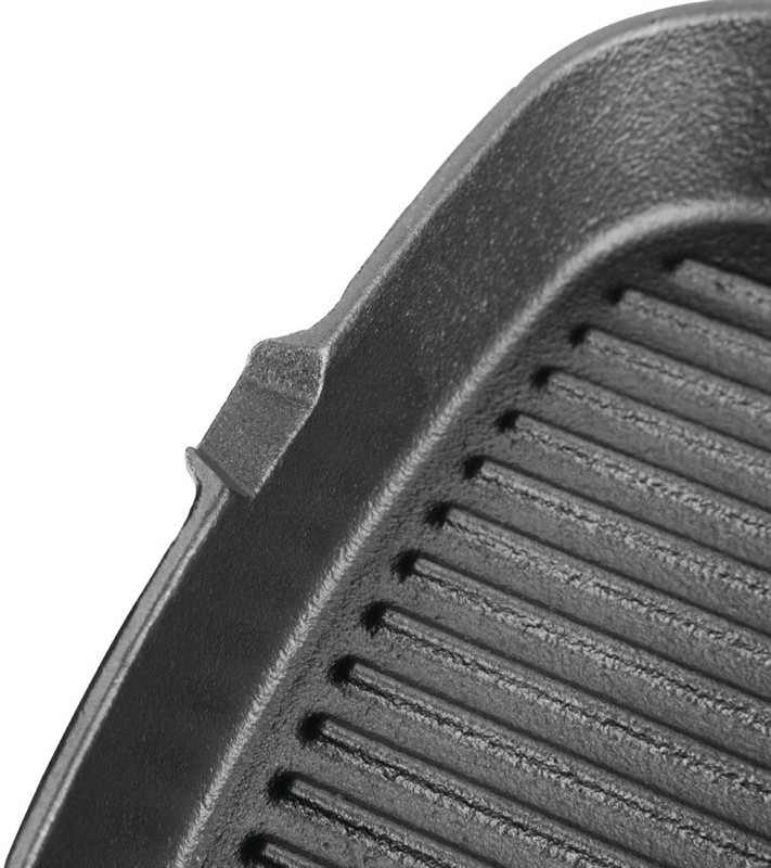  Vogue Po&ecirc;le grill en fonte rainur&eacute;e 