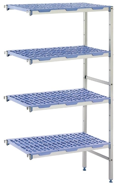  Tournus Rayonnage modulaire en angle 4 niveaux 500 x 1653mm 