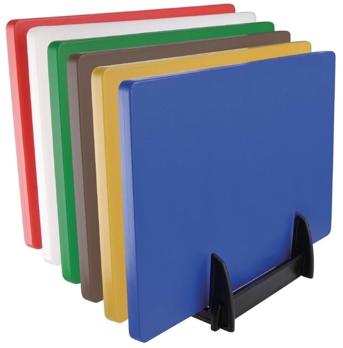  Hygiplas Grand support plastique pour planches &agrave; d&eacute;couper Hygiplas 