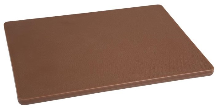  Hygiplas Petite planche &agrave; d&eacute;couper basse densit&eacute; marron 