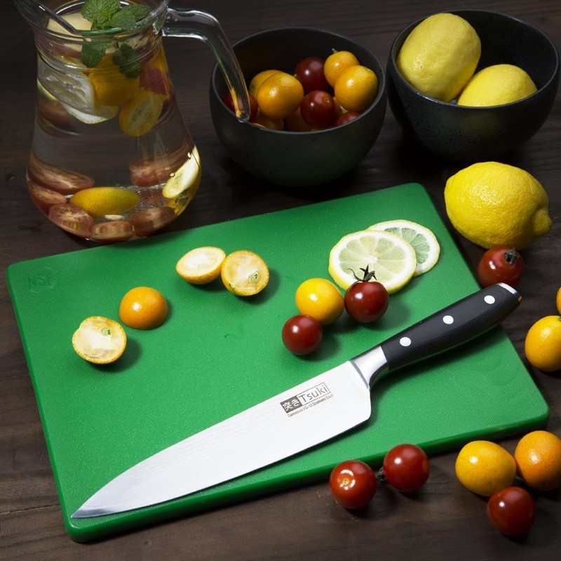  Hygiplas Petite planche &agrave; d&eacute;couper basse densit&eacute; verte 