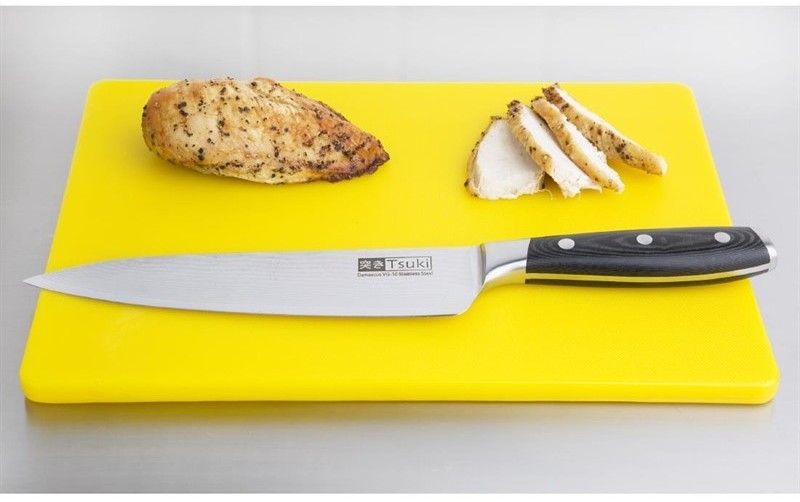  Hygiplas Petite planche &agrave; d&eacute;couper basse densit&eacute; jaune 