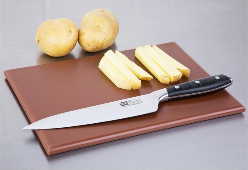  Hygiplas Petite planche &agrave; d&eacute;couper haute densit&eacute; marron 