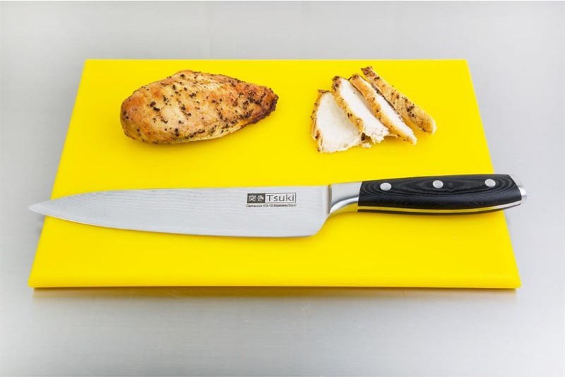  Hygiplas Petite planche &agrave; d&eacute;couper haute densit&eacute; jaune 