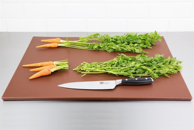  Hygiplas Grande planche &agrave; d&eacute;couper basse densit&eacute; marron 