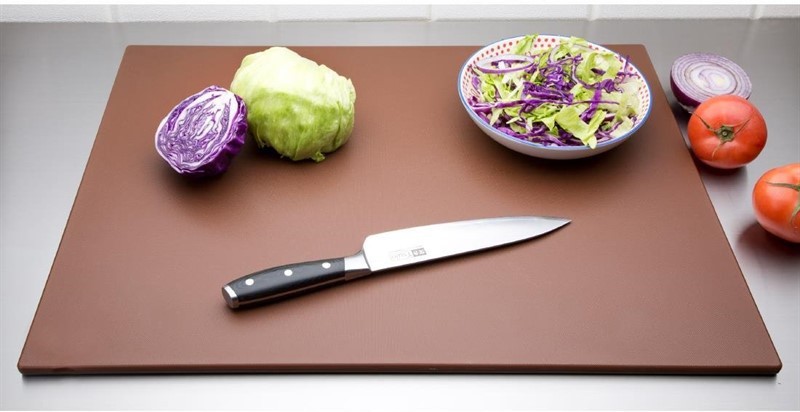  Hygiplas Grande planche &agrave; d&eacute;couper basse densit&eacute; marron 