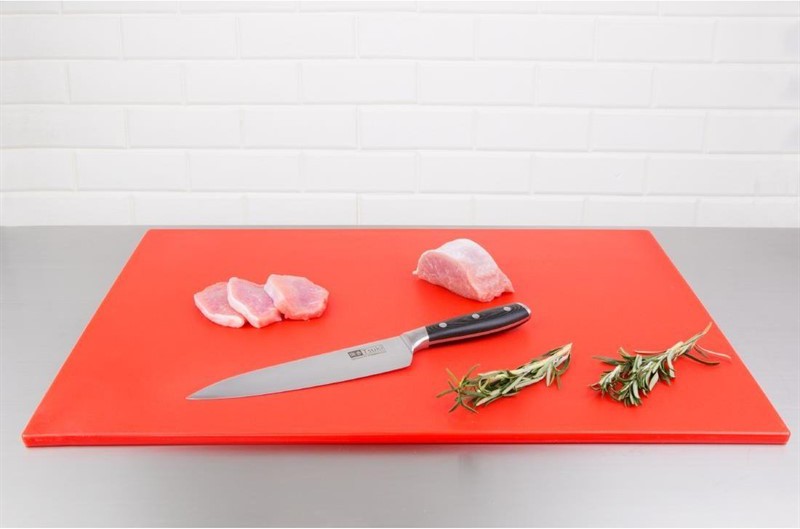  Hygiplas Grande planche &agrave; d&eacute;couper basse densit&eacute; rouge 