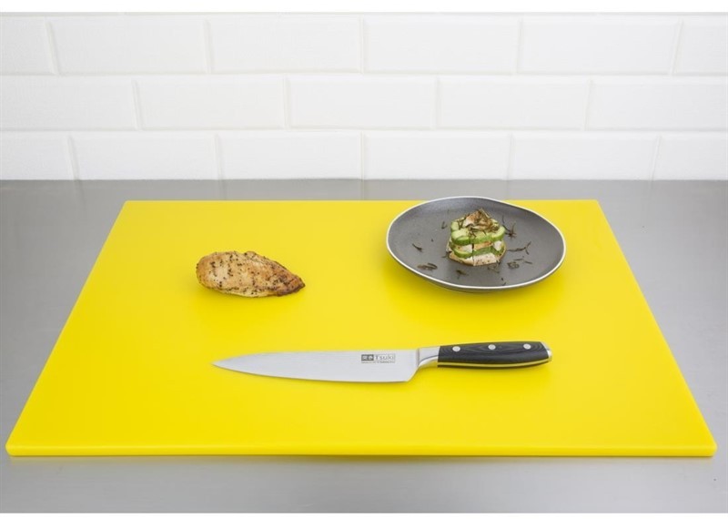  Hygiplas Grande planche &agrave; d&eacute;couper basse densit&eacute; jaune 