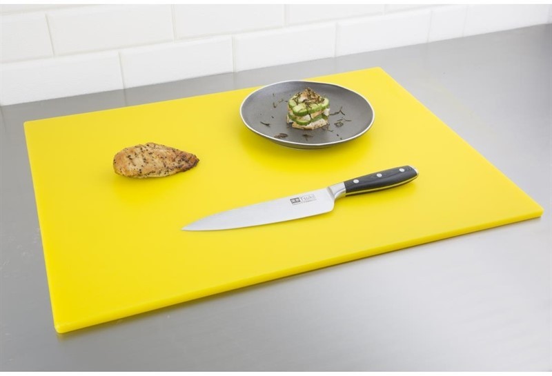  Hygiplas Grande planche &agrave; d&eacute;couper basse densit&eacute; jaune 