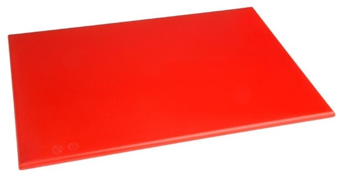  Hygiplas Planche &agrave; d&eacute;couper standard haute densit&eacute; rouge 