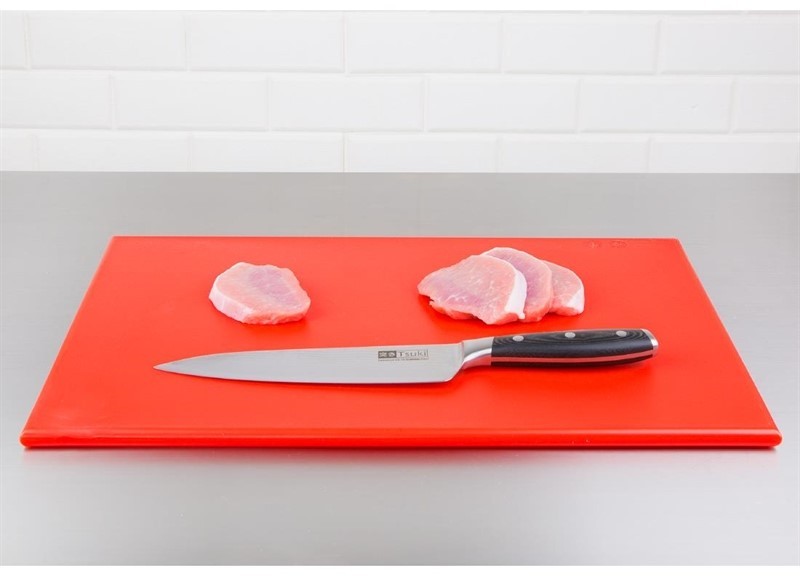  Hygiplas Planche &agrave; d&eacute;couper standard haute densit&eacute; rouge 