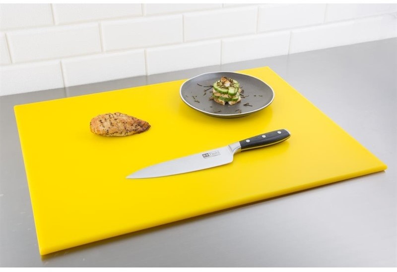  Hygiplas Grande planche &agrave; d&eacute;couper haute densit&eacute; jaune 