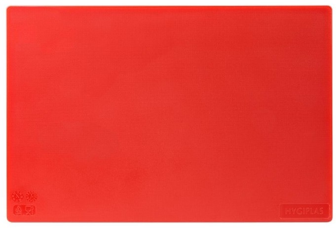  Hygiplas Planche &agrave; d&eacute;couper standard basse densit&eacute; rouge 