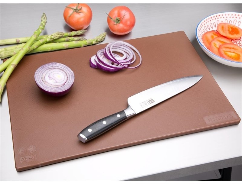  Hygiplas Planche &agrave; d&eacute;couper standard basse densit&eacute; marron 