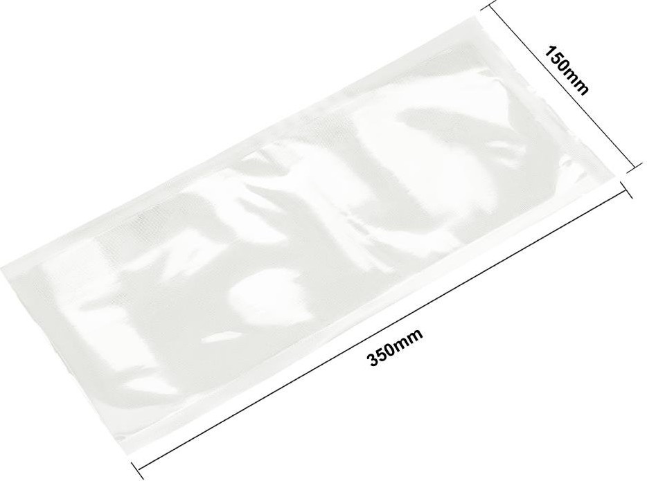  Vogue Sacs gaufr&eacute;s compostables pour machine sous vide 150x350mm (Lot de 50) 