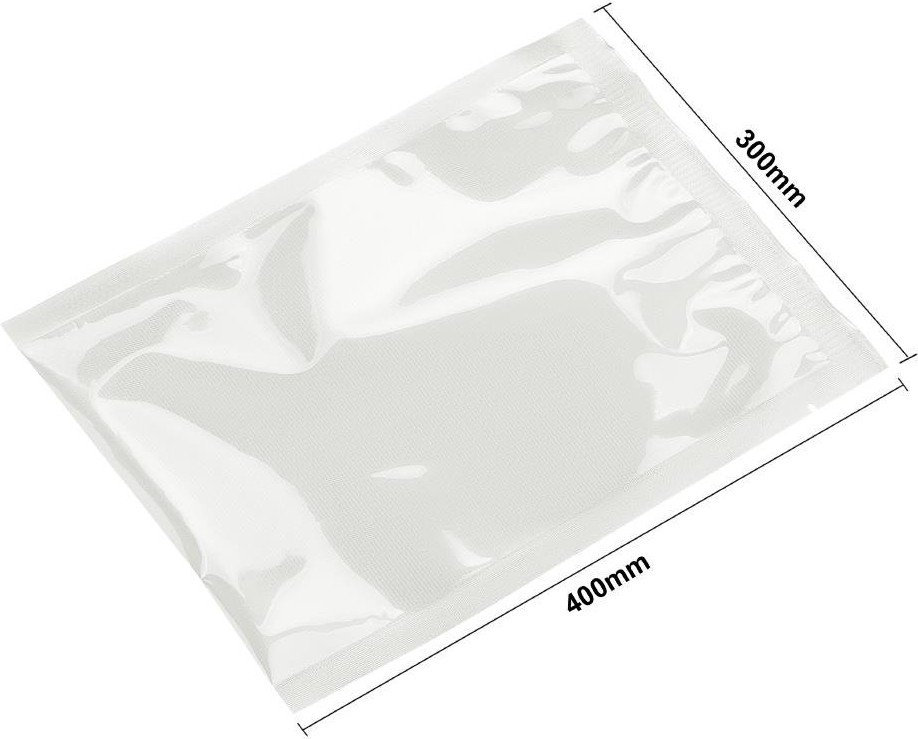  Vogue Sacs gaufr&eacute;s compostables pour machine sous vide 300x400mm (Lot de 50) 
