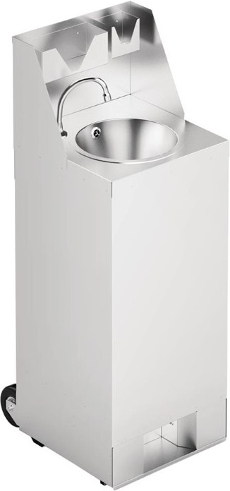  IMC Station de lavage des mains mobile avec cr&eacute;dence 10L 