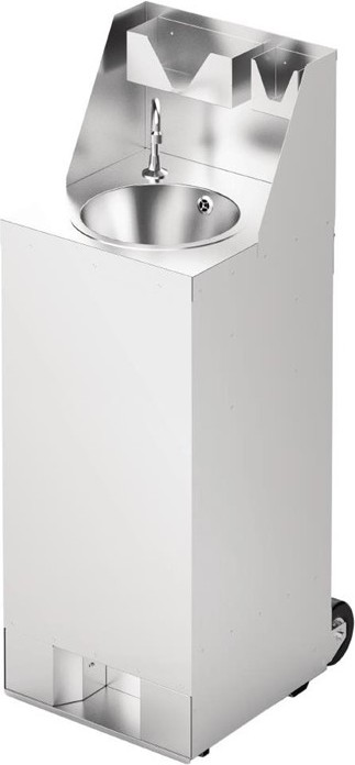  IMC Station de lavage des mains mobile avec cr&eacute;dence 10L 