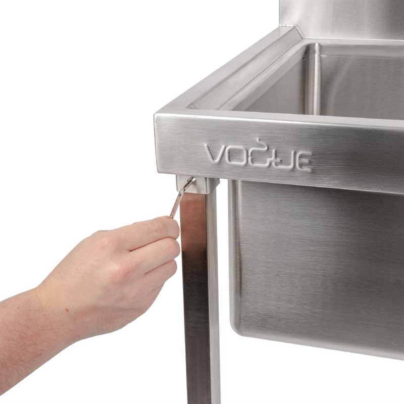  Vogue Bac vide seaux en acier inoxydable Vogue 