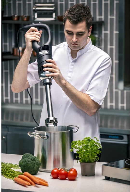  Gastronoble Batteur en b&acirc;ton &agrave; vitesse variable Buffalo, 400 mm d'arbre 