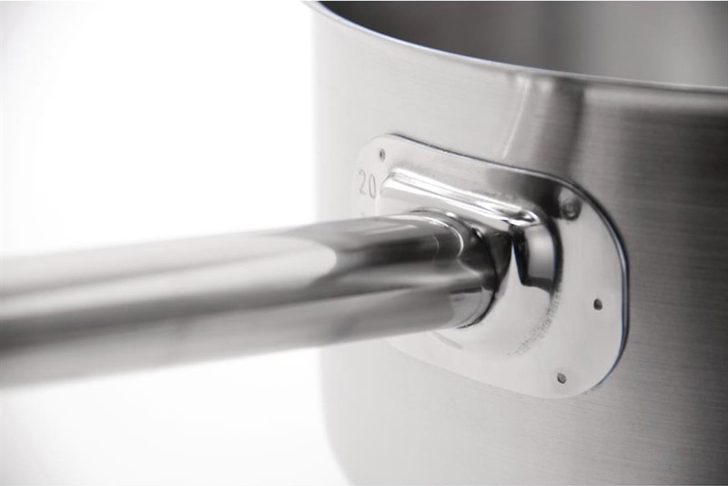  Vogue Casserole en inox avec couvercle 5L 