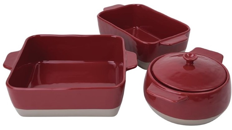  Olympia Plat &agrave; r&ocirc;tir rouge et taupe 4,2L 