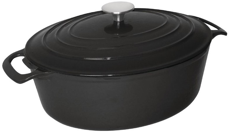  Vogue Grande cocotte ovale noire 6L 