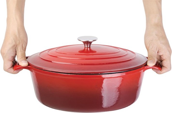  Vogue Grande cocotte ovale rouge 6L 