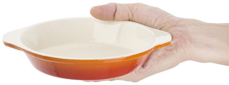  Vogue Plat &agrave; gratin rond orange Vogue 