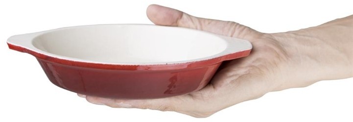  Vogue Plat &agrave; gratin ovale rouge 650ml 
