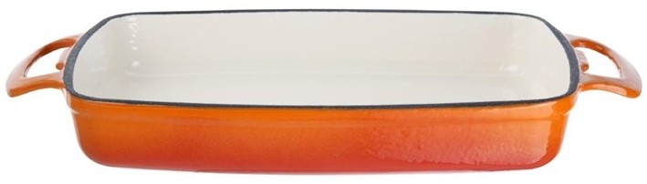  Vogue Plat en fonte rectangulaire orange 1,8L 