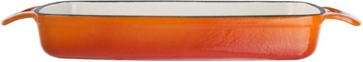  Vogue Plat en fonte rectangulaire orange 1,8L 